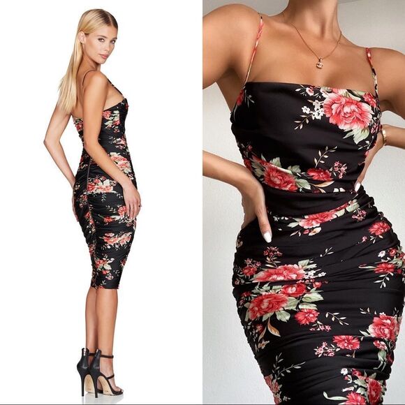 Nookie Garden Party Midi Dress in Black size XS - Picture 5 of 9